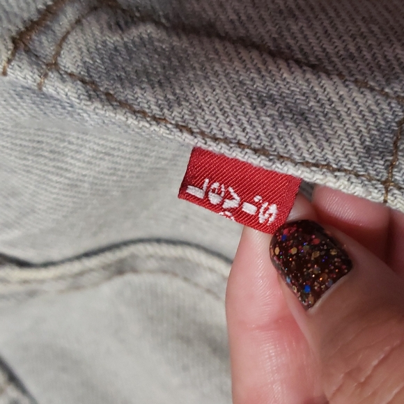 Vintage 90's Men's Levi's 501 Straight Button Fly Silver Gray Wash Denim Jeans - Picture 7 of 16